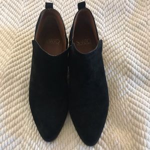 8.5 black suede booties